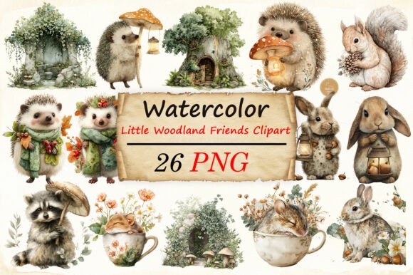 Download Little Woodland Friends Clipart - Woodland friends Collection