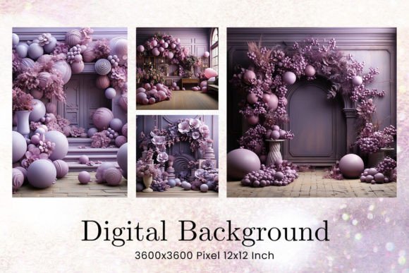 Download Balloon Party Studio Backdrop Overlays - Overlay Collection