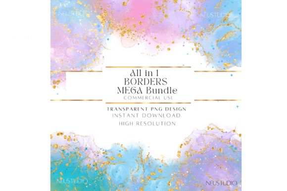 Download BORDER PNG BUNDLE , Watercolor Frame PNG - Watercolor frame png Collection