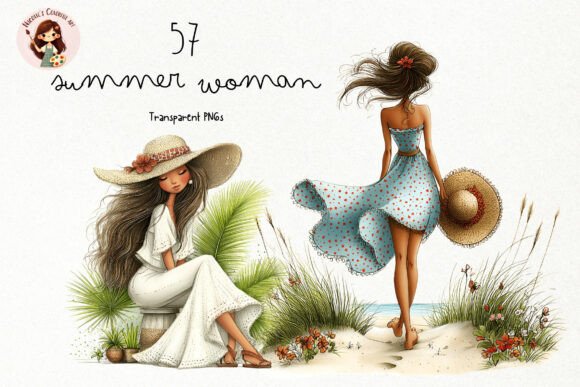 Download Summer Woman PNG Clipart Bundle - Png clipart bundle Collection