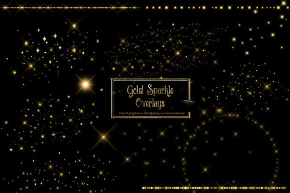 Download Gold Sparkle Overlays - Overlay Collection